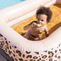 Swim Essentials Aufblasbarer Swimmingpool Panther Print Beige - 211 x 132 x 46 cm-2