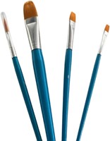 Hobby & Crafting Fun Pinselset Malen Acryl Aquarell 4 Stück