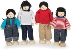 Tidlo Multikulturelle Puppen Asiatische Familie