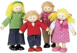 Tidlo Multikulturelle Puppen Weiße Familie