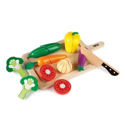 Tidlo Holz Gemüse Schneideset - Lernspielzeug Küche