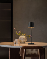 Attalos Tischlampe - USB-C wiederaufladbare tischleuchte - Dimmbare Touch-LED-Lampe Schwarz - Hochwertige Verarbeitung - Kabelloses Nachtlicht - 38 cm-2