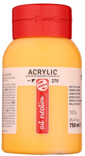Royal Talens TAC Acrylfarbe 270 Azogelb 750 ml