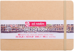 Talens Skizzenbuch 21x15 cm 140gr 80 Blatt weißes Papier Kraft