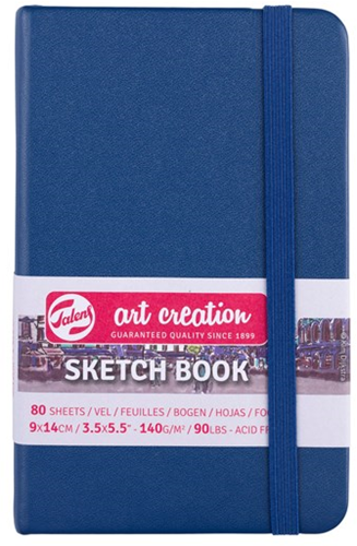 Talens Skizzenbuch Hardcover 9x14 cm 140 g 80 Blatt marineblau