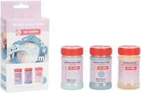 Royal Talens TAC Vintage Kreidefarben-Set Blau mit Crackle Medium