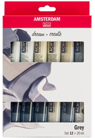 Royal Talens Talens Amsterdam Graues Acryl-Set 12x20 ml