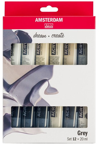 Royal Talens Talens Amsterdam Graues Acryl-Set 12x20 ml