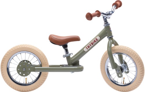 Trybike loopfiets 2 in 1 Steel - vintage groen