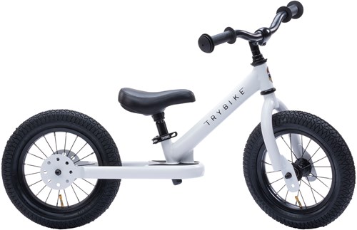 Trybike Laufrad Steel weiß - Zweirad für Kinder