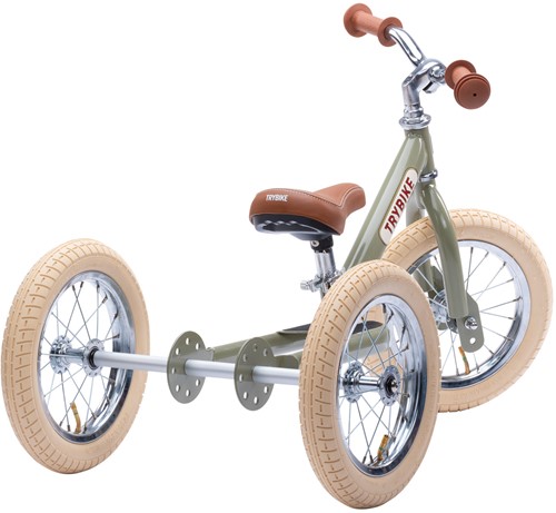 Trybike loopfiets 2 in 1 Steel - vintage groen
