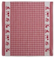OttoSimon Geschirrtuch Dutchie rot 60x65 cm 6er Set Baumwolle