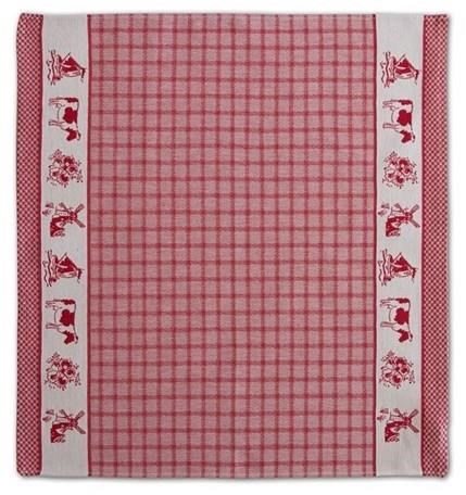 OttoSimon Geschirrtuch Dutchie rot 60x65 cm 6er Set Baumwolle