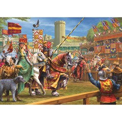 Gibsons Puzzle The Joust at Warwick - 1000 Teile Nostalgie Spaß