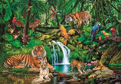 Clementoni Puzzle Dschungel Tiere - 300 Teile - bunte Kinderpuzzle