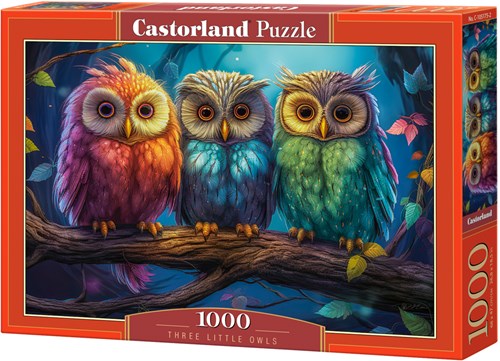 Castorland Puzzle Eule - 1000 Teile buntes Kartonspielzeug-2