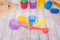 TickiT durchsichtige Farb-Messbecher - Lernspielzeug Set 5-teilig-3