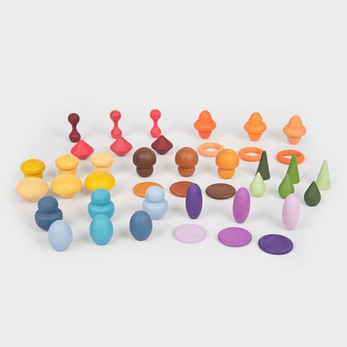 TickiT Holzschätze Lernspielzeug Set 42-teilig bunt für Kinder-2