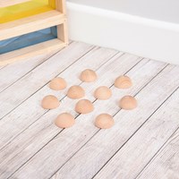 TickiT Holz Halbkugeln Spielzeug - natürliche Semisphären Lernspielzeug-2