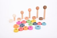TickiT Holzspielzeug Rainbow Community People - Lernspiel für Kinder