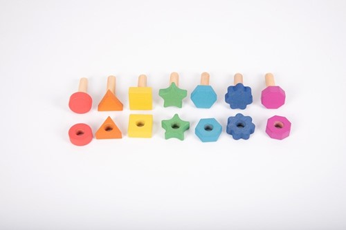 Tickit Regenbogen Holzmuttern & Bolzen