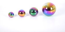 TickiT 72221 Kugeln, sensorisch, reflektierend, bunt, 4 Stück, für Kinder, 60 bis 150 mm Durchmesser