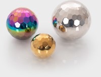 TickiT sensorisches Spielzeug Edelstahl Mosaik Mystery Kugeln Set 3 Stück