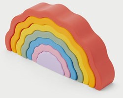 TickiT Regenbogen Spielzeug Silisoft Wobbel - 7-teiliges Set