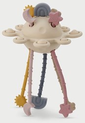 TickiT sensorisches Spielzeug SiliSoft Zip Pull Toy Earth multicolor