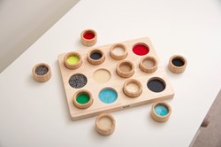 TickiT sensorisches Holzspielzeug Touch & Match Board Lernspiel