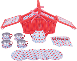Bigjigs Teeset mit Picknickkorb