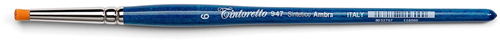 Tintoretto Tintoretto Bernsteinfarbener Synthetikpinsel, rund, abgewinkelt, 10