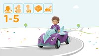 Toddys Spielzeugauto Jim Jumpy mit beweglicher Figur und Schwungradmotor-2