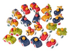 Tolo BIO Spielzeugfahrzeuge Box - 20 Stück nachhaltige Autos