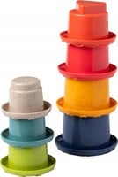 Tolo Bio Spielzeug Stapelbecher Baby Regenbogen 7 Stück