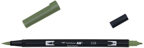 Tombow Tombow ABT Dual Brush Pen 228 Grau Grün