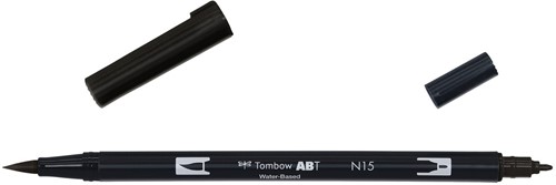 Tombow Tombow ABT Dual Brush Pen N15 Schwarz