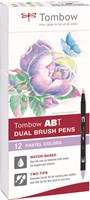 Tombow Brushpen Pastellfarben Set - 12 Stück - kreative Zeichenstifte