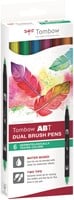 Tombow Tombow ABT Dual Brush Pen Set 6 Stück Dermatologisch getestete Farben