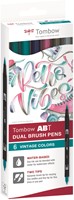 Tombow Tombow ABT Dual Brush Pen Set 6 Stück Vintage Farben