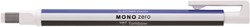 Tombow Präzisionsradierer MONO Zero nachfüllbar quadratisch weiß blau schwarz