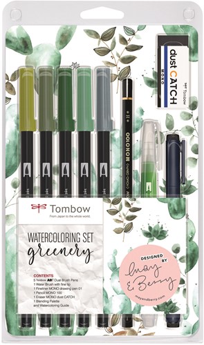 Tombow Tombow Aquarell-Set Greenery
