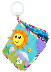 Tomy Babybuch Lamaze Stoff-Aktivitätenbuch mit Clip für Babys