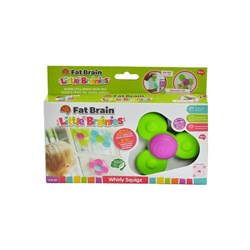 Tomy Fat Brain sensorisches Spielzeug Whirly Squigz - 3-teiliges Saugnapf-Spinner Set