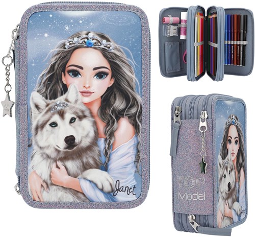 TOPModel 3-vaks etui WOLF