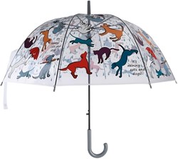 Esschert Design Regenschirm Katzen und Hunde transparent 83cm Regen