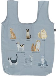 Esschert Design Einkaufstasche Katzenrassen - faltbare Tasche wasserabweisend
