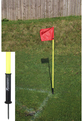 Precision Eckfahnen Set - Gelb - 4 Stück - 152 cm - Wetterfest