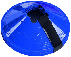 Precision Trainingshütchen Set - blaue Kunststoff Sportkegel 10 Stück