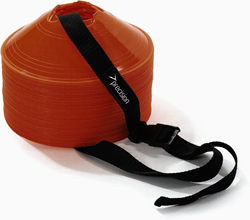 Precision Tragegurt Trainingshütchen - verstellbarer Sportgurt schwarz 123cm